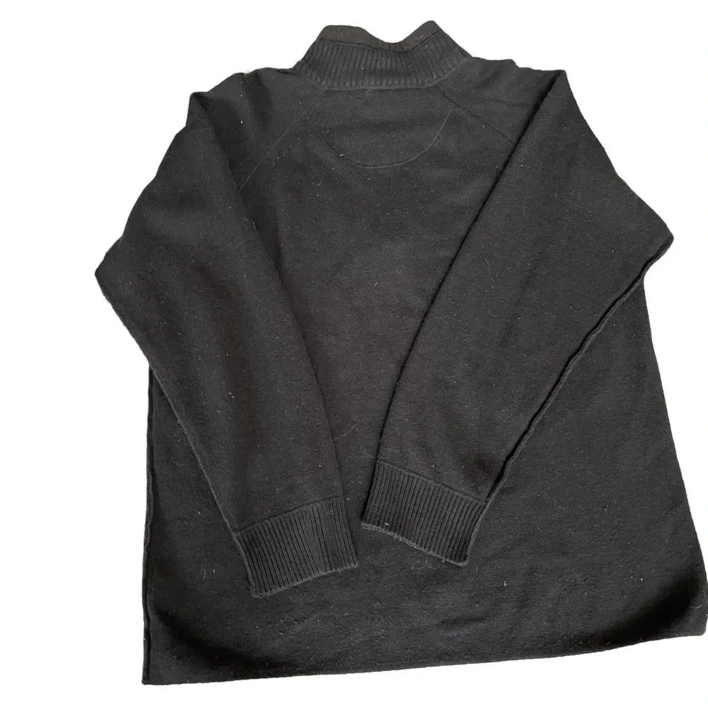 The North Face Black‎ 1/4 Zip up Collar Long Sleeve Pullover Sweater Size: XL